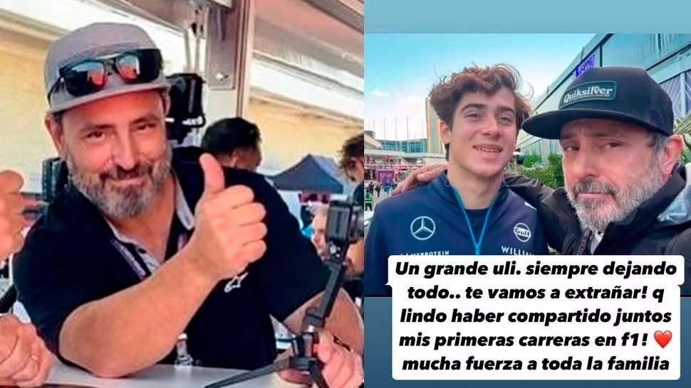 Ulises Panizza, camarógrafo de F1, falleció en la madrugada del domingo