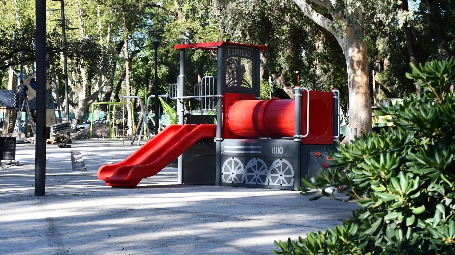 Toma forma el espacio de juegos en el Parque de Mayo de San Juan